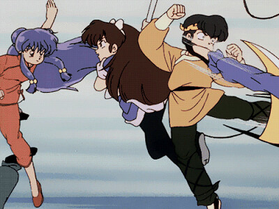 shampoo, ukio, ryoga y mouse pelean ranma 1/2