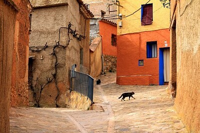 Calle de pueblos de EspaÃ±a jigsaw puzzle