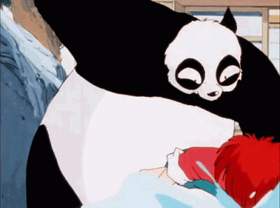 german empuja a ranma al estanque ranma 1/2