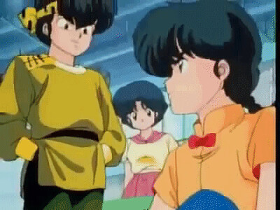 ranma y ryoga se preparan para patinar ranma 1/2