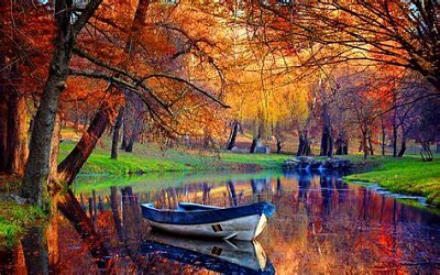 Barque en automne