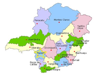 Mapa de Minas Gerais