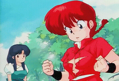 ranma ve que su camisa esta rota ranma 1/2