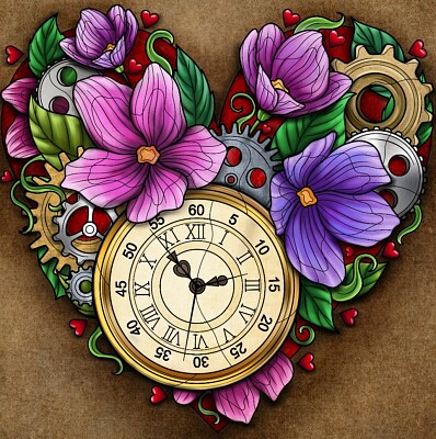 reloj florido