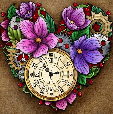 reloj florido jigsaw puzzle