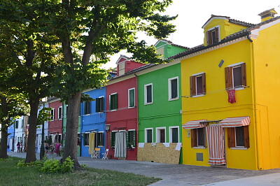Italy, Italie, Venezia, Burano Island