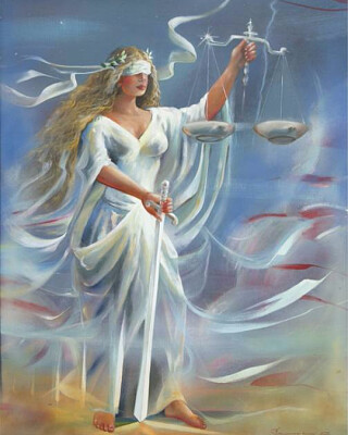 Goddess Justitia jigsaw puzzle