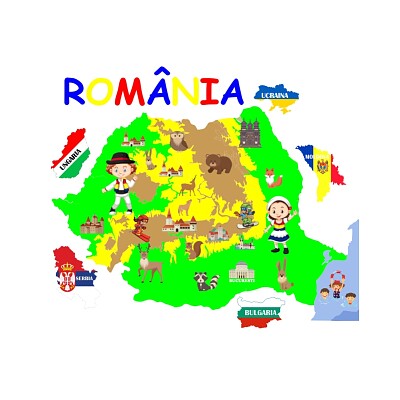 פאזל של Harta Romaniei