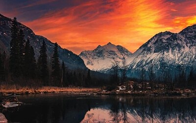 Lake in Alaska jigsaw puzzle