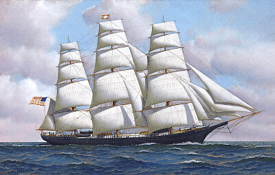 The American clipper ship