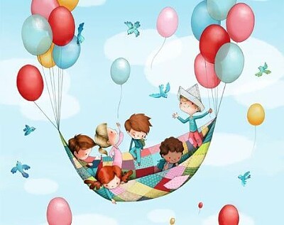 niÃ±os y globos