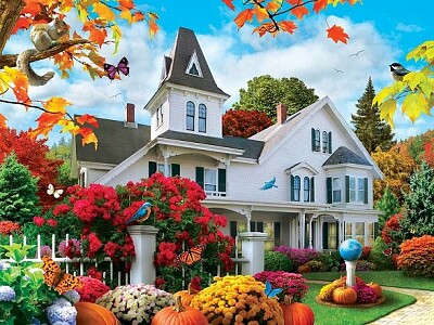 Casa con jardin jigsaw puzzle