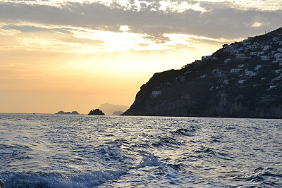 sunset on Capri