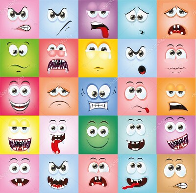 cartoon-faces-with-emotions