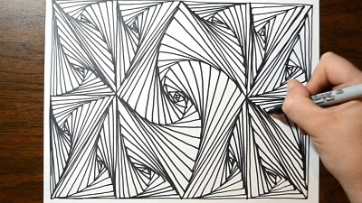 Cool Sketch Doodle Technique Abstract