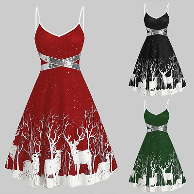 Christmas Print Dresses