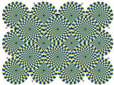 פאזל של Rotating Snakes Illusion