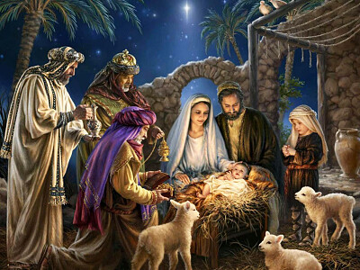 El nacimiento del niño Jesús jigsaw puzzle