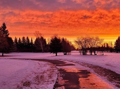 Winter Sunset jigsaw puzzle