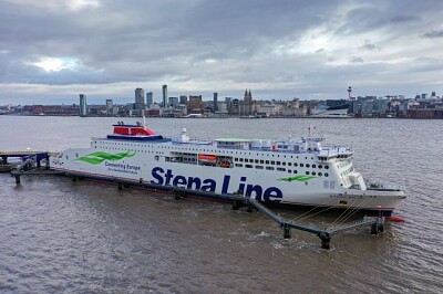 A Stena Line Irish sea ferry berthed in Liverpool jigsaw puzzle