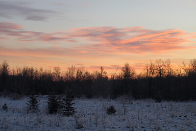 Early winter sunrise