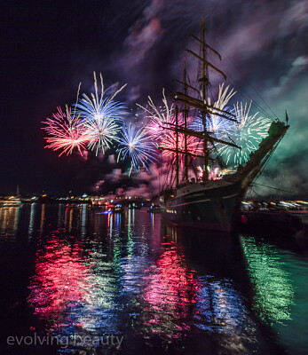 Tall Ships Fireworks in (Halifax, Nova Scotia) jigsaw puzzle