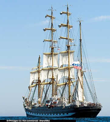 Bark Kruzenstern visiting Halifax Harbour jigsaw puzzle