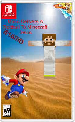 Merio delivers a red bull to minecraft Jesus jigsaw puzzle