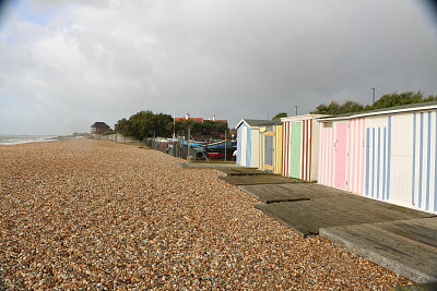 Beach Huts, Bognor Regis, U.K. jigsaw puzzle