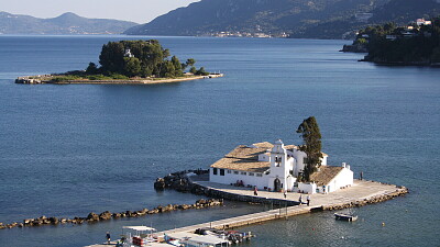 Monastere, embleme de Corfou, Grece