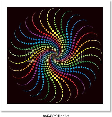 פאזל של rainbow-spiral