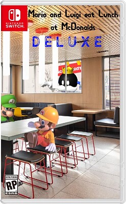 Mario and Luigi Eat Lunch at McDonalds jigsaw puzzle