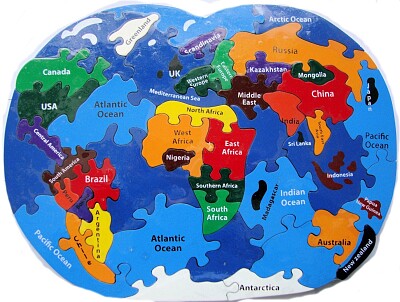 פאזל של World Map Jigsaw Puzzle