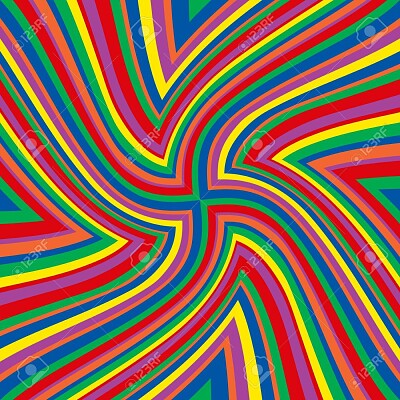 פאזל של rainbow colored lines