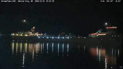 s/s Alpena with her 2020 Xmas lights on