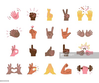פאזל של Hand emoji