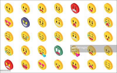 פאזל של Isometric emoji set 2