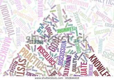 פאזל של colorful business word cloud