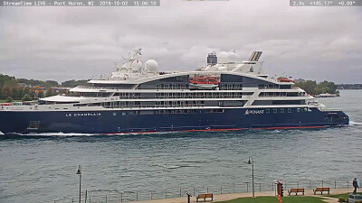 cruise boat   "Le Champlain  " at Port Huron,MI/USA jigsaw puzzle