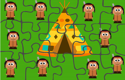 Ten little indians 3 jigsaw puzzle