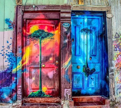 פאזל של Colorful Doors
