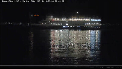 cruise ship Victory-1 at nite   reflections