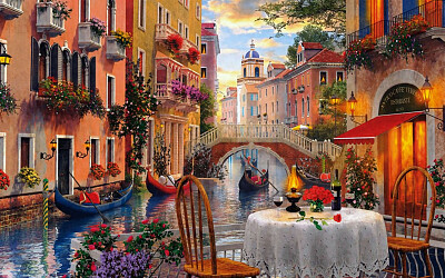 OTRA DE VENECIA  SUS CALLES Y SUS CANALES jigsaw puzzle