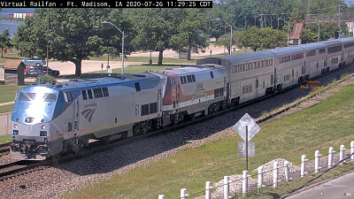 Ft Madison,IA/USA Amtrak #4  with engine #61   #42