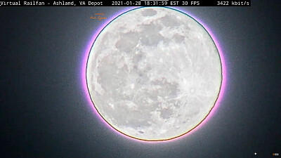 Full  "Wolf-Moon " with ring, Ashland,VA/USA