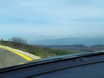 Golan Heights, Israel, view from the car