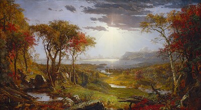 Cropsey automne sur l 'Hudson