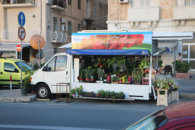 Street Flower Van, Sliema, Malta jigsaw puzzle