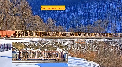 Centerbeam rail cars jigsaw puzzle