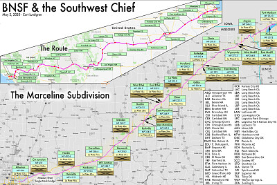 פאזל של Amtrak  "SWC " route map